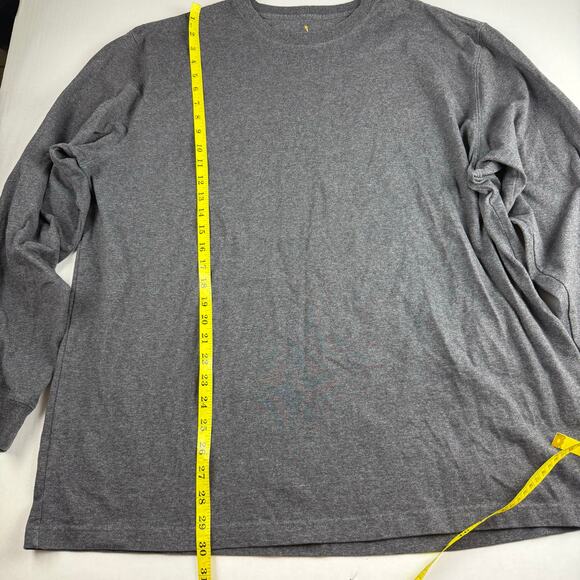 Carhartt Shirt Mens XL Gray Loose Fit Large Spellout Long Sleeve Casual Workwear - Picture 4 of 5